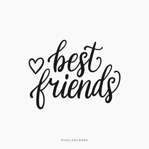 Best Friends Aesthetic Quotes, Best Friends Quotes Aesthetic, Best Friend Svg, Romantic Quotes For Her, Best Friend Day, Pixel Color, Aesthetic Letters, Empowering Words, Friends Font