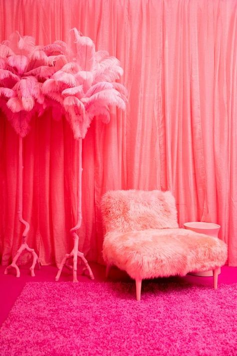 // p i n k Cj Hendry, Floor To Ceiling Curtains, Monochromatic Room, The Bold Type, Bold Type, Deco Studio, Shag Carpet, Fitting Room, Floor To Ceiling