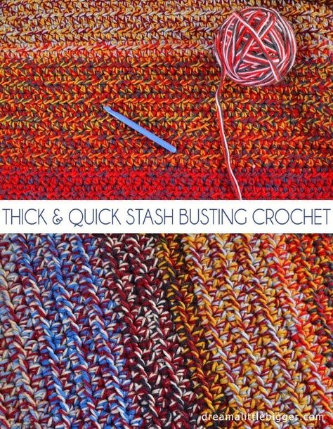 Stash Busting Crochet, Quick Crochet Blanket, Afghan Crochet Patterns Easy, Crochet Afgans, Scrap Yarn, Heavy Blanket, Crochet For Beginners Blanket, Stash Buster, Colorful Gradient