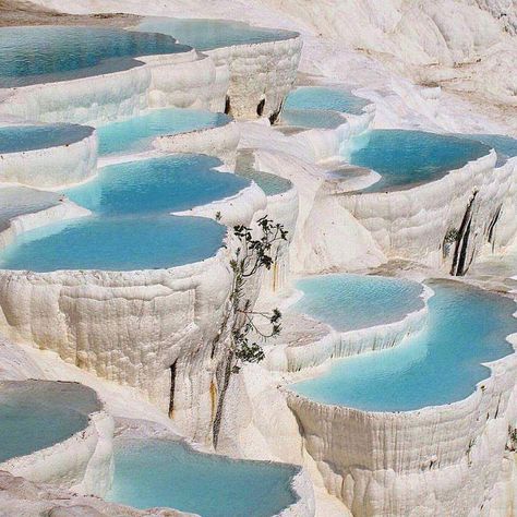 Pamukkale, Turkey Pamukkale Turkey, Turkey Photos, Turkey Destinations, Natural Pool, Destination Voyage, Turkey Travel, Travel Images, Rock Formations, Unesco World Heritage Site