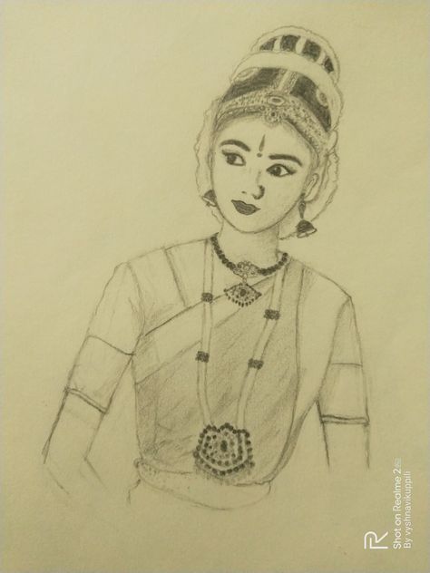 Classical Dance Drawing Pencil, Aari Drawing, Aari Motif, God Drawings, Blouse Painting, Dancing Drawing, Compass Art, Pencil Sketches Easy, Shading Drawing