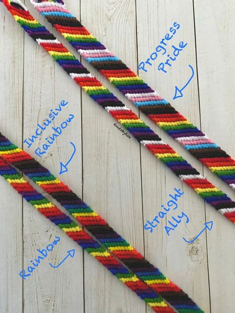 Pride Friendship Bracelet, Handmade Friendship Bracelets, Doll House Plans, Embroidery Bracelets, Non Binary, Macrame Art, Wish Bracelets, Lgbtq Pride, Pride Flags