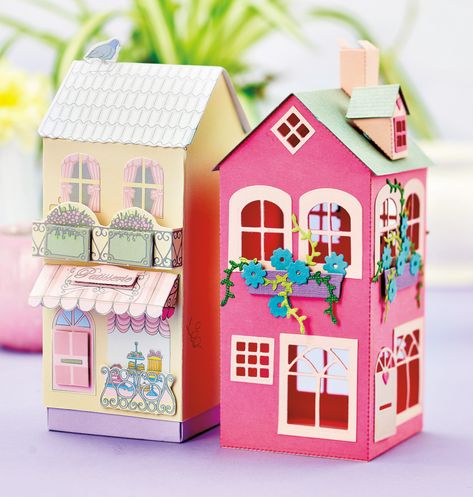 3d Paper Houses, 3d Paper Projects, House Gift Box, Paper Flower Arrangements, Paper Crafting Projects, Paper Toy, Paper Art Craft, 3d Paper Crafts, Paper Crafts Diy Tutorials