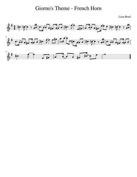 French Horn Music Sheets, French Horn Sheet Music, French Horn Music, French Horn, Band Stuff, Free Sheet Music, Music Notes, Choir, Horn