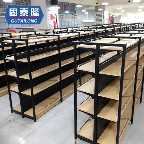 Source OEM Production Superstore Retail Shelving Store Shelf For Sale on m.alibaba.com Gondola Design, Grocery Store Shelf, Store Shelving, Wood Display Shelf, Stationery Store Design, Supermarket Design Interior, Store Shelves Design, Shop Shelving, Gondola Shelving