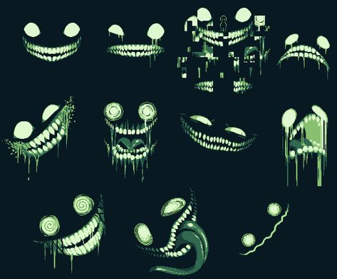 Creepy Drawings, Arte 8 Bits, Scary Faces, 다크 판타지, Monster Concept Art, Dark Art Illustrations, Fantasy Creatures Art, Scary Art, Monster Design