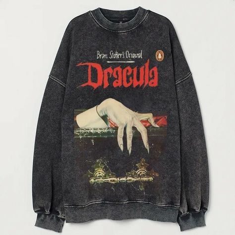 Vampire Shirt, Bram Stoker's Dracula, Bram Stoker, Dream Clothes, Dracula, Look Cool, Fashion Prints, Aesthetic Clothes, Comfort Colors