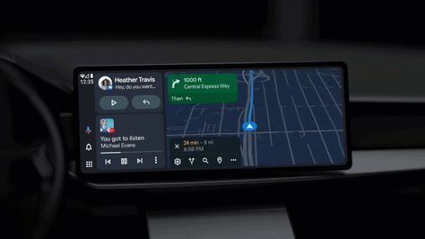 Android Auto is getting a major UI update | TechCrunch Hardware And Software, Royal Ruby, Ruby Set, Keynote Presentation, Infotainment System, Android Auto, Video Streaming, Fell In Love, Car Radio