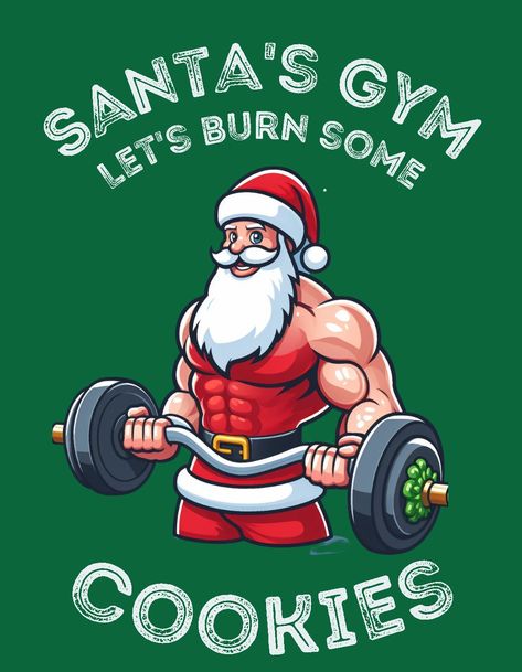 Ripped Santa claus pumping some Holiday Drawings, Gym Christmas, Gym Images, Christmas Memes, Christmas Tee Shirts, Pumping Iron, Merry Christmas Wishes, Funny Santa, Squat Rack