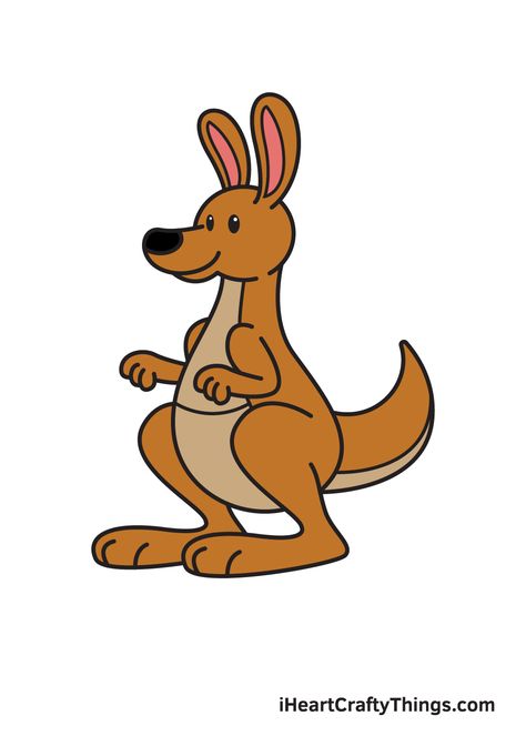 Draw A Kangaroo, Kangaroo Drawing, Teddy Bear Coloring Pages, Crows Drawing, Drawing Legs, Crystal Drawing, Art Painting Tools, Bear Coloring Pages, Drawing Lessons