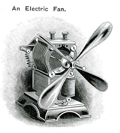 Victorian Clip Art & Image Collections: Gadgets, Gizmos, Inventions & Tech Electric Jewelry, Victorian Images, Family Magazine, Tech Home, Electric Motors, Fan Picture, New Inventions, Electric Fan, The Victorian Era