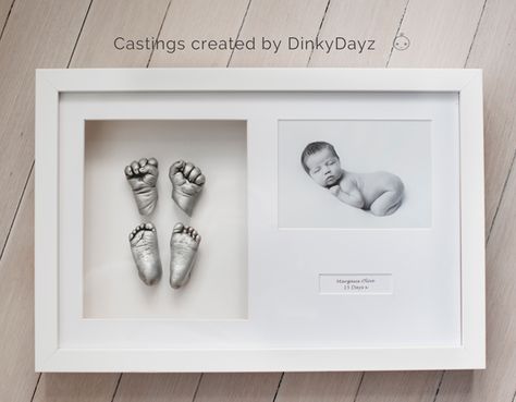 Baby Casting Kit, Baby Cast, Baby Play Activities, Casting Kit, Baby Room Inspiration, Baby Frame, Baby Gender Reveal, Baby Hands, Baby Memories