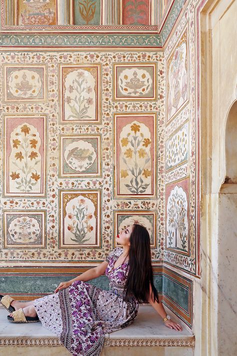 Gardens Of Jaipur Wallpaper, Indian Wall Mural, Jaipur Decor, Hotels Exterior, Rajasthani Haveli, Jaipur Wallpaper, Jaipur Design, Jaipur Prints, Mughal Prints