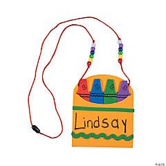 Save on 1st Day of School, Teaching Supplies & Stationery | Oriental Trading Name Tag Necklace, Name Tag For School, September Crafts, Res Life, Back To School Crafts, Teaching Supplies, Red Room, Kindergarten Class, Daycare Crafts