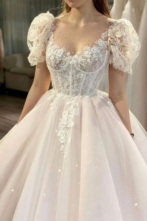 Prom Elegant, Wedding Dress Ideas, Ethereal Dress, Corset Dress Prom, Princess Wedding Dress, Gowns Prom, Ball Gowns Evening, Fantasy Gowns, Gowns Wedding