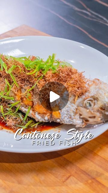 Sherson Lian on Instagram: "We’re back with another fried fish dish 🐟! This week, I’ll be making the Crispy Cantonese Style Fried Fish With Ginger and Soy. It’s crispy, succulent on the inside, salty, aromatic with crispy ginger floss to top it with and I guarantee it’s a dish everybody would love🫰🏻

Give it a go and share it with your loved ones. Don’t forget to tune into my YouTube channel 👉 @shersonliantv for step-by-step guidance. See ya!👋🏻

#CantoneseStyleFriedFish #CantoneseCuisine #AsianRecipe #Masakan #Delicious #Foodie #Halal #CrispyFood" Fried Whole Fish, Cantonese Cuisine, Chinese Recipes, See Ya, Fried Fish, Fish Dishes, Chinese Food, My Youtube Channel, Asian Recipes