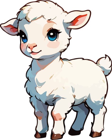 Lamb Illustration, Lamb Clipart, Lamb Drawing, Sheep Drawing, Sheep Cartoon, Cartoon Sheep, Sheep Illustration, Lion Drawing, Story Drawing