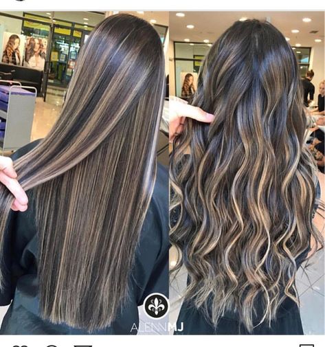 Rambut Brunette, Brunette Hair With Highlights, Medium Length Haircut, Brown Hair With Blonde Highlights, Brown Hair Balayage, Brown Blonde Hair, Hair Color And Cut, Hair Color Balayage, Hair Inspiration Color