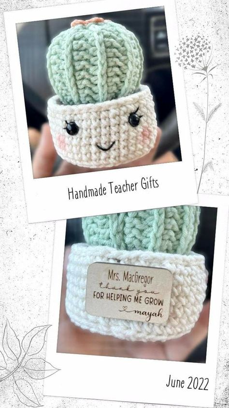 Crocheted Gifts For Teachers, Teacher Crochet Gifts Patterns, Crocheted Teacher Gifts, Crochet Gifts For Teachers Free Pattern, Teacher Gifts Crochet, Crochet Teacher Appreciation Gifts, Crochet Teacher Gifts Free Pattern, Teacher Crochet Gifts, Crochet Office Decor