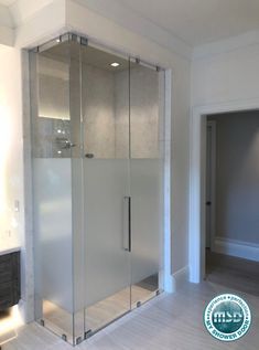 Glass Door Privacy, Shower Door Ideas, Frosted Shower Doors, Frosted Glass Shower Door, Shower Privacy, Shower Glass Door, Door Privacy, Shower Door Designs, Bathroom Redecorating