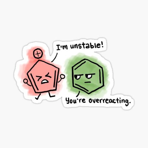 Chemistry Stickers, Chemistry Drawing, Biology Ideas, Chemistry Quotes, Chemistry Puns, Chemistry Projects, Chemistry Art, Nerdy Jokes, Nerd Aesthetic