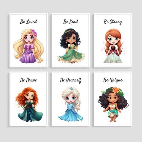 Princess Prints set of 6, Princess Nursery Prints, Princess Prints, Princess Wall Art, Princess Wall Prints, Girl Room Decor, Girls Wall Art, Girl Bedroom Decor, Girl Bedroom Prints, Girl Bedroom Wall Art, Girl Room Art, Girl Room Wall Art, Girl Room Wall Prints, Girls Printable, Printable Wall Art, Girls Prints, Disney Princesses, Disney Princess, Disney Wall Art, Gift for Girls, Gift for Baby Girl Princess Quote, Princess Decor, 6 Princess, Princess Wall Art, Princess Nursery, Princess Quotes, Princess Decorations, Princess Inspired, Nursery Prints