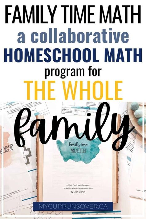 Math should be fun, but it often doesn't feel that way, even in a relaxed homeschool setting. Family Time Math is a new homeschool math curriculum that helps bring some of the wonder back into homeschool math. 1st Grade Math Curriculum, Unschooling Math, Homeschool Math Curriculum, Consumer Math, Kindergarten Homeschool Curriculum, First Grade Lessons, Free Homeschool Curriculum, Homeschool Worksheets, Homeschool Elementary