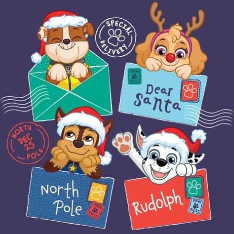 PAW Patrol on Instagram: “Letters to Santa are on their way from Adventure Bay to the North Pole. 🦌🎄🐶 . Which PAW toy is on your kids wish list this holiday season?…” Instagram Letters, Christmas Cards 2017, Paw Patrol Christmas, Letters To Santa, Christmas Props, Marshall Paw Patrol, Paw Patrol Pups, Paw Patrol Cake, Chase Paw Patrol