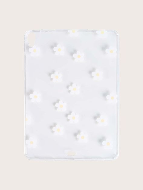 Girly Ipad Cases, Pink And White Lockscreen, Clear Ipad Case, Lockscreen Ipad, White Lockscreen, Cute Ipad Cases, Ipad Aesthetic, Day List, Light Blue Flowers