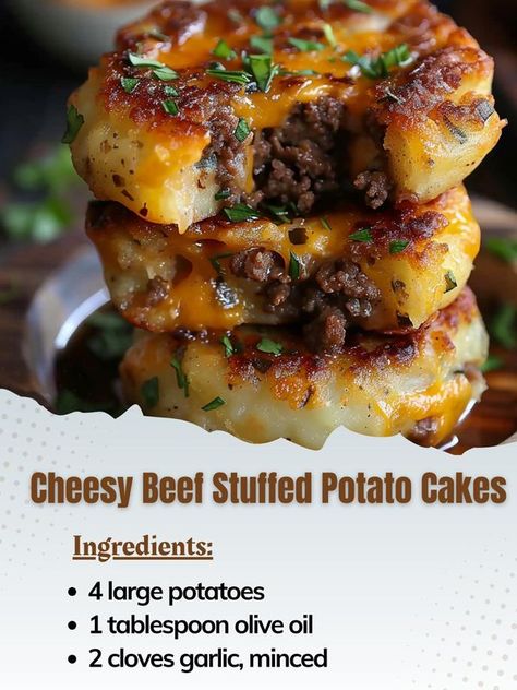 Stuffed Potato Cakes, Fried Potato Patties, Quick Delicious Dinner, Stuffed Potato, Spinach Casserole, Air Fried Food, Dinner Recipes Easy Quick, Potato Cakes, Dinner Inspiration