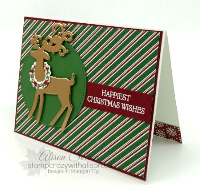 Dsp Stampin Up Cards, Happy Christmas Wishes, Deer Stamp, Month Of September, Create Christmas Cards, Stamped Christmas Cards, One Sheet Wonder, Hand Stamped Cards, Holiday Stamping