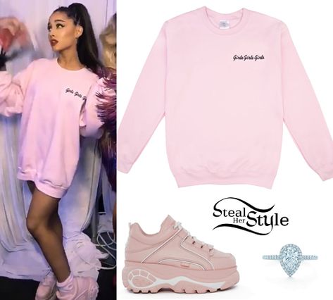 Ariana Grande's Clothes & Outfits | Steal Her Style | Page 5 Ariana Grande Outfits Casual, Ariana Grande Outfits, Steal Her Style, Ariana Grande Style, Style Steal, Clothes Outfits, Celebrity Outfits, Girls Sweaters, Looks Vintage