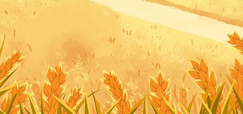 Wheat Field Background, Paddy Field Drawing, Wheat Field Illustration, Rice Field Drawing, Wheat Aesthetics, Corn Field Aesthetic, Wheat Field Drawing, Corn Field Drawing, Harvest Background