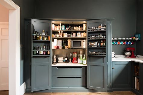 Dream pantry cupboard by deVOL Kitchens Kitchen Larder Cupboard, Kitchen Larder, Bohemian Modern Style, Larder Cupboard, Devol Kitchens, Pantry Cupboard, Kitchen Pantry Design, Smitten Kitchen, Bohemian Modern