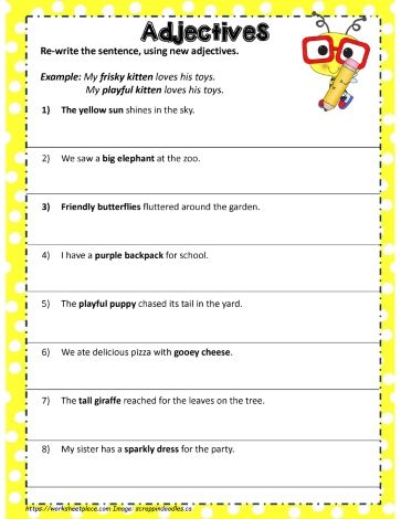 Powerful Adjectives, Adjective Worksheet, Google Apps, Free Resources, Google Slides, Slides