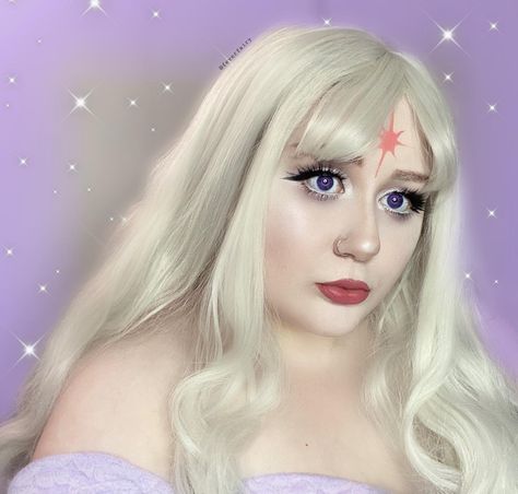 Amalthea Cosplay Makeup From The Last Unicorn Movie The Last Unicorn Makeup, The Last Unicorn Movie, Lady Amalthea, Milk Foundation, Juicy Bomb, Glow Shots, Hold Space, Disco Queen, Cute Halloween Makeup