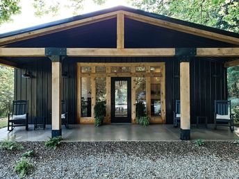 Unique Cabin, Ivy Cottage, Hocking Hills State Park, Shipping Container Cabin, Shipping Container Home Designs, Container Cabin, White Shiplap Wall, Hocking Hills, Container House Plans