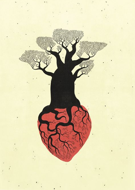 Alessandro Gottardo, 2009 Arte Art Deco, Illustration Art Nouveau, Heart Illustration, Poster Drawing, Art Simple, Art Video, Heart Art, Pablo Picasso, The Words