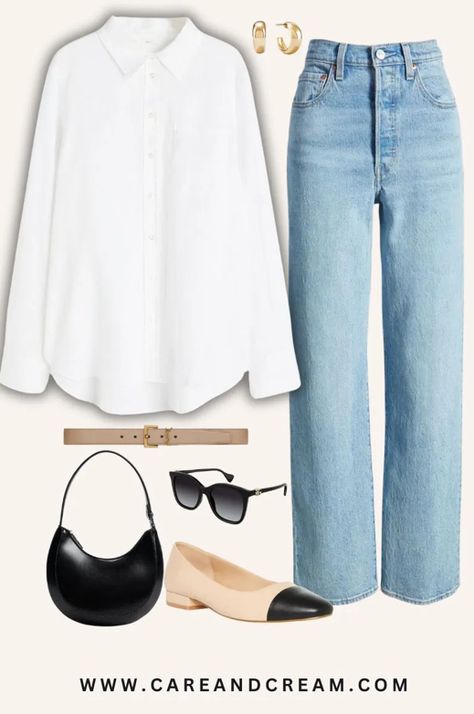 Outfits Primavera, Classy Clothing, Outfit Primavera, Fashion Hacks Clothes, Estilo Boho, White Shirts, Casual Style Outfits, Office Outfits, Western Outfits