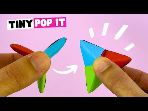 How to make COOL origami POP IT, easy diy pop it origami fidget - YouTube Tik Tok Diy, Origami Fidget, Cool Origami, Figet Toys, Diy Pop, Origami Easy, Fidget Toy, Pop It, Fidget Toys