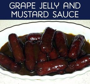 Grape Jelly And Mustard Little Smokies, Cocktail Sausage Recipes, Lil Smokies Recipes, Cocktail Weenies, Little Smokies Recipes, Smokies Recipe, Sauce Cocktail, Jelly Meatballs, Sweet Sauces