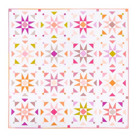 Blog – Lo & Behold Stitchery Mosaic Star, Star Quilt Pattern, Two Color Quilts, Paper Quilt, Solid Quilt, Quilt Modernen, Straight Line Quilting, Star Quilt Blocks, Star Quilt Patterns