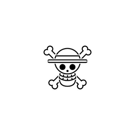 Minimalist Skull Tattoo, Luffy Tattoo, Fandom Tattoos, One Piece Logo, Pirate Tattoo, Stencil Outline, Tato Henna, One Piece Tattoos, Muster Tattoos