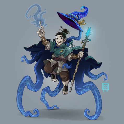 Aberrant Mind Sorcerer, Gnome Warlock, Dnd Warlock, Warlock Dnd, Dnd Elves, Magic Academy, Pathfinder Character, Dnd Ideas, Fantasy Heroes