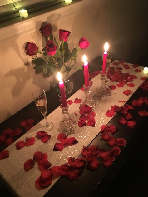 Niki's birthday surprise  4/24/17 Birthday Surprise Girlfriend, Birthday Ideas For Wife, Surprise Girlfriend, Romantic Nights, Vday Gifts, Romantic Night, Flower Diy, Wife Birthday, Flower Diy Crafts