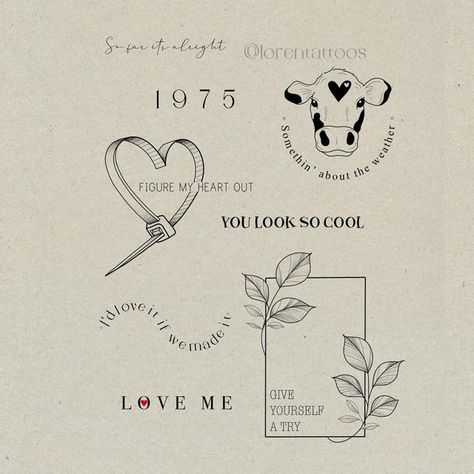 The 1975 Matching Tattoo, Love It If We Made It The 1975 Aesthetic, Love It If We Made It The 1975 Tattoo, 1975 Lyrics Tattoo, The 1975 Tattoo About You, 1975 Tattoos Ideas, Sincerity Is Scary Tattoo, Somebody Else The 1975 Tattoo, So Far Its Alright Tattoo The 1975