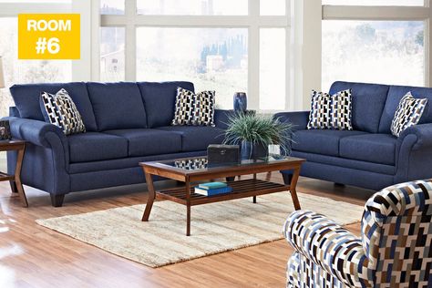 Blue And Cream Living Room, Blue Sofa Set, Blue Couch Living, Dark Blue Sofa, Blue Sofa Living, Blue Sofas Living Room, Blue Couch Living Room, Blue Sofas, Navy Blue Curtains