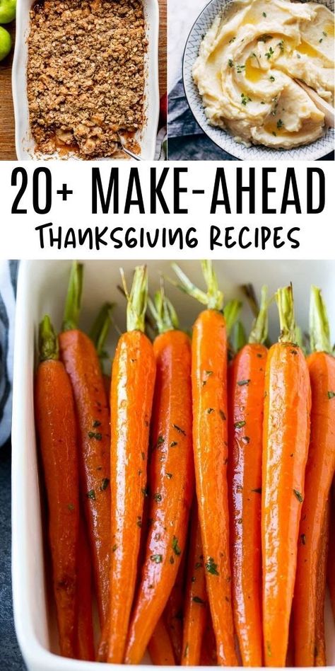 🦃 Start your Thanksgiving early with tasty make-ahead dishes! 🍽️💪 Save time and wow your guests with easy recipes. Click for your holiday guide! 🥧✨ #MakeAheadThanksgivingRecipes Brown Butter Carrots, Honey Glazed Carrots Recipe, Make Ahead Thanksgiving, Vegetable Dishes Recipes, Easy Delicious Meals, Carrots Side Dish, Butternut Recipes, Glazed Carrots Recipe, Butter Carrots