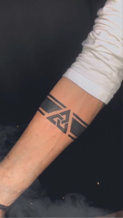 Tattoos For Guys Wrist, Tattoo Trends 2023, Block Tattoo, Video Tattoo, Wrist Band Tattoo, Band Tattoos For Men, 42 Tattoo, Simple Wrist Tattoos, See Tattoo