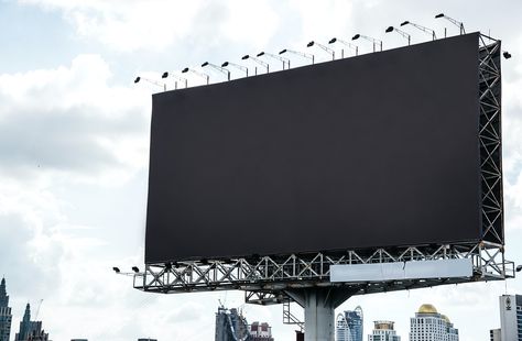 Blank bill board mockup | free image by rawpixel.com Blank Billboard, Billboard Mockup, Billboard Design, Sign Mockup, Custom Web Design, Psd Template Free, Free Poster, Outdoor Advertising, Poster Mockup